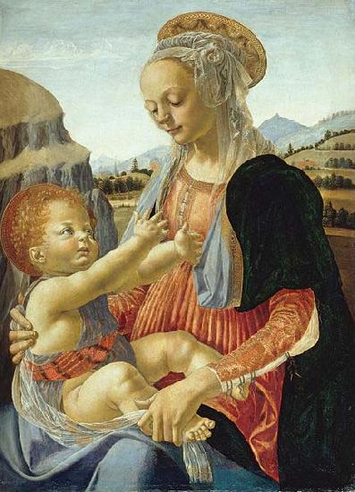 Andrea del Verrocchio Mary with the Child oil painting image